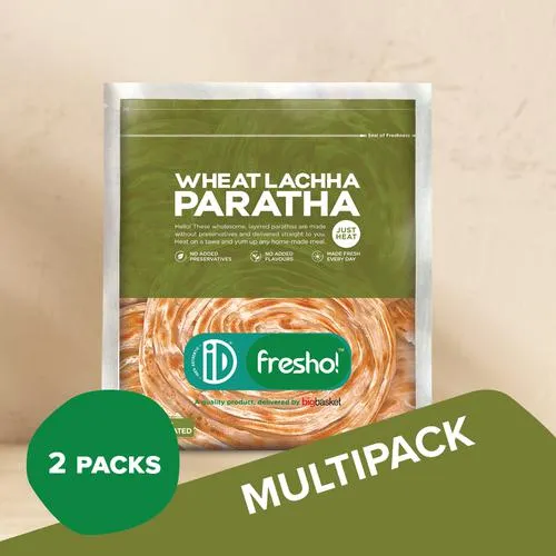 Wheat Lachha/Paratha, 5 pcs, 2x400 g Multipack