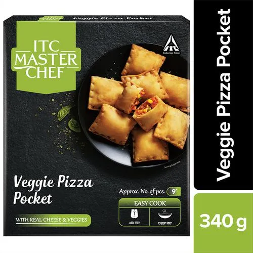 Veggie Pizza Pocket - Veg Frozen Snack, Ready To Cook, 340 g