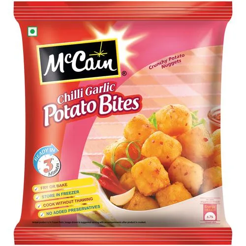 McCain Chili Garlic Potato Bites, 1.24 Kg