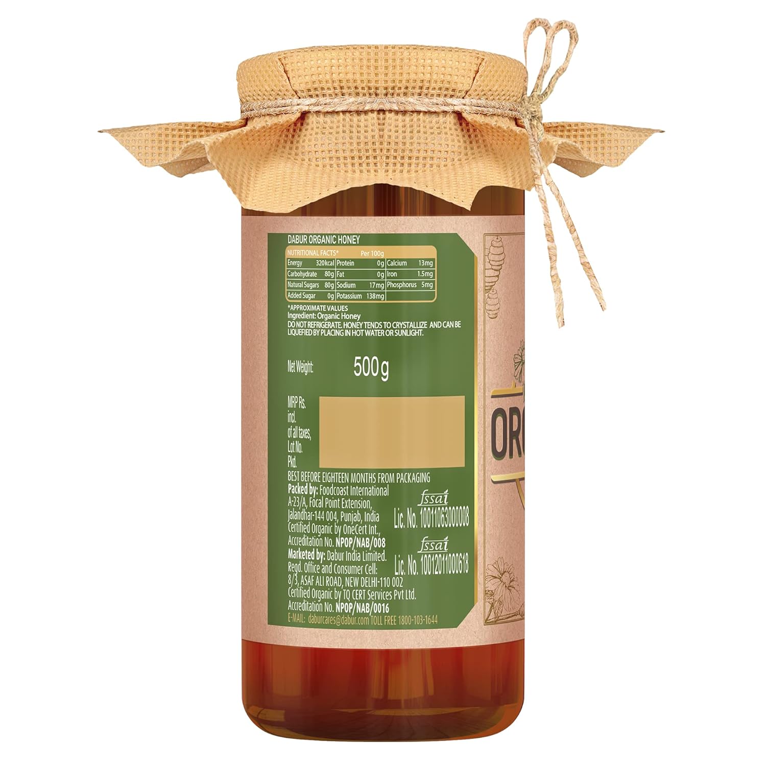 Dabur Raw Organic Honey - Image 4